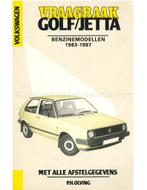 1983 - 1987 VOLKSWAGEN GOLF | JETTA BENZINE VRAAGBAAK, Auto diversen, Handleidingen en Instructieboekjes