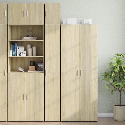 vidaXL Opbergkast smal 30x42,5x225 cm bewerkt hout sonoma, Huis en Inrichting, Kasten | Dressoirs, Nieuw, Verzenden