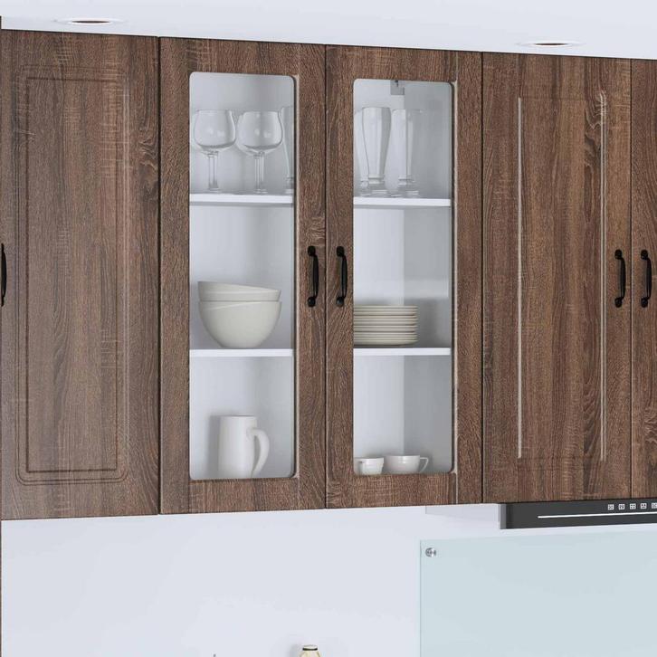 vidaXL Keuken Kast met plank Bruin Eiken 80 x 31 x 100 cm, Huis en Inrichting, Kasten | Overige, Nieuw, Verzenden