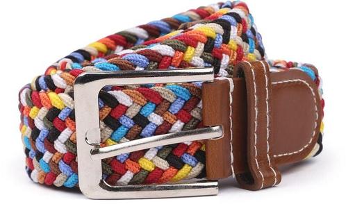 Suitable Geweven Riem Multicolour maat 85 Heren, Kleding | Heren, Riemen en Ceintuurs, Riem of Ceintuur, Nieuw, Echt leder, Verzenden