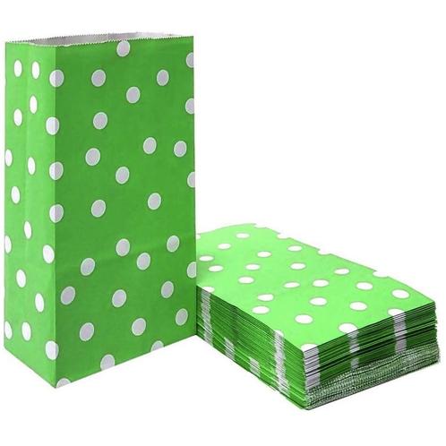 Fako Bijoux® - 50 Groene Uitdeelzakjes Met Stippen -, Divers, Emballage cadeau, Envoi