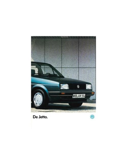 1986 VOLKSWAGEN JETTA BROCHURE NEDERLANDS, Boeken, Auto's | Folders en Tijdschriften, Ophalen of Verzenden
