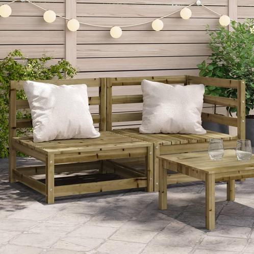 vidaXL Tuinbank 2-zits geïmpregneerd grenenhout, Tuin en Terras, Tuinsets en Loungesets, Nieuw, Verzenden
