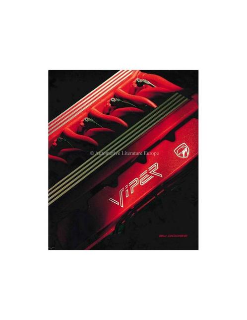 1992 DODGE VIPER BROCHURE ENGELS, Livres, Autos | Brochures & Magazines