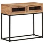 vidaXL Table console 90x35x76 cm Bois dacacia massif, Huis en Inrichting, Verzenden