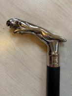 Canne de marche - Canne Jaguar antique en laiton massif et