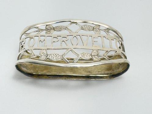 Rond de serviette - Argent 833 - Bon appétit, Antiek en Kunst, Antiek | Zilver en Goud