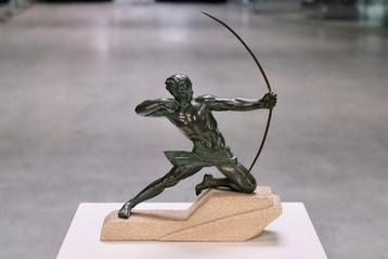 Max le Verrier - Sculpture, Art Deco SPARTIATE Archer - 27