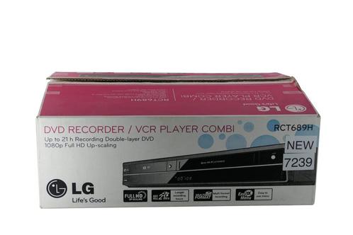 LG RCT689H | VHS / DVD Combi Recorder | NEW IN BOX, TV, Hi-fi & Vidéo, Lecteurs vidéo, Envoi