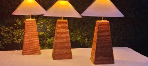Lampe (3) - Lampes de table et de sol Rotan Luxe tressé 70, Antiek en Kunst, Kunst | Designobjecten