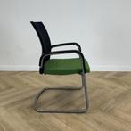 vergaderstoel Ahrend, groene/zwarte stoffering - grijze, Huis en Inrichting, Stoelen, Gebruikt, Zwart, Eén