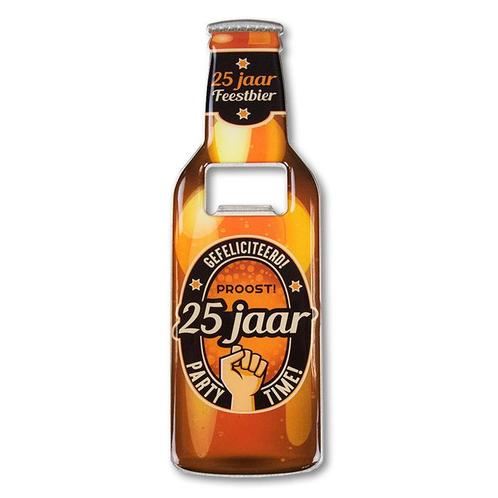 Bieropener 25 Jaar 18,5cm, Hobby en Vrije tijd, Feestartikelen, Nieuw, Verzenden