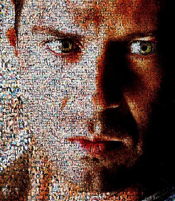 David Law - Crypto Bruce Willis - Die Hard - Format XL 60x60, Antiek en Kunst, Kunst | Designobjecten
