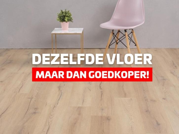 Fabrieksleegverkoop: laminaat vanaf € 0,98/m²!, Huis en Inrichting, Stoffering | Vloerbedekking, 75 m² of meer, Parket, Wit, Crème