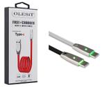Olesit Gecertificeerde TPE TYPE-C USB-C Kabel 1m Fast Charge, Telecommunicatie, Verzenden, Nieuw