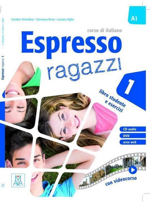 Espresso Ragazzi A1 1 libro + CD + DVD multimediale, Boeken, Overige Boeken, Gelezen, Verzenden