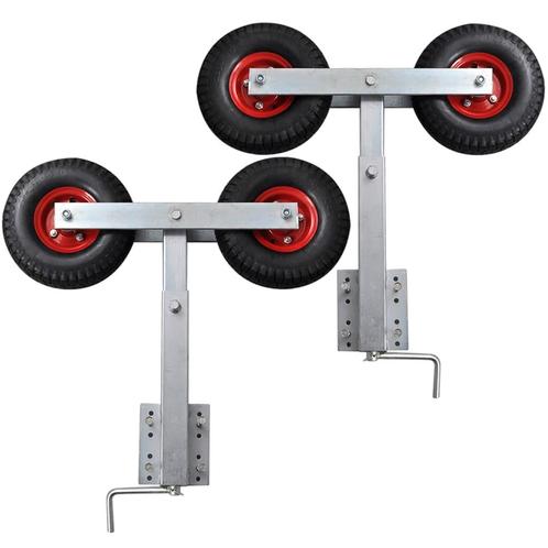 vidaXL 2-delige Boegsteunenset voor bootaanhanger 59-84 cm, Watersport en Boten, Bootonderdelen, Nieuw, Verzenden