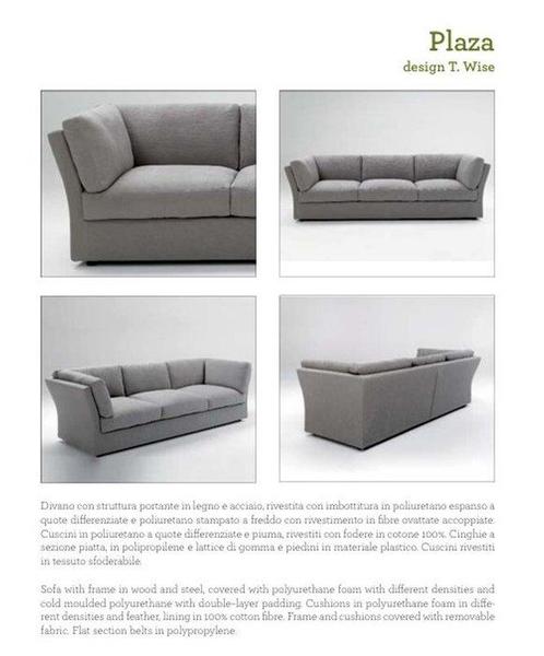Bonacina Pierantonio - T Wise Design - Sofa - Plaza -, Antiek en Kunst, Antiek | Meubels | Stoelen en Sofa's