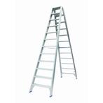 Solide dubbele trapladder 2×12 treden – 3.00m, Doe-het-zelf en Bouw, Ladders en Trappen, Ophalen of Verzenden, Nieuw, Trap, 2 tot 4 meter