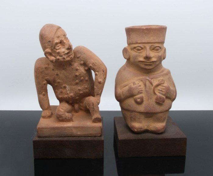 Replica uit de oude precolumbiaanse periode Terracotta twee, Antiek en Kunst, Antiek | Overige Antiek