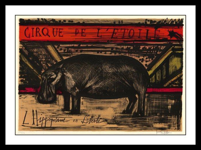 Bernard Buffet (1928-1999) - Le cirque : Lhippopotame en, Antiek en Kunst, Antiek | Overige Antiek