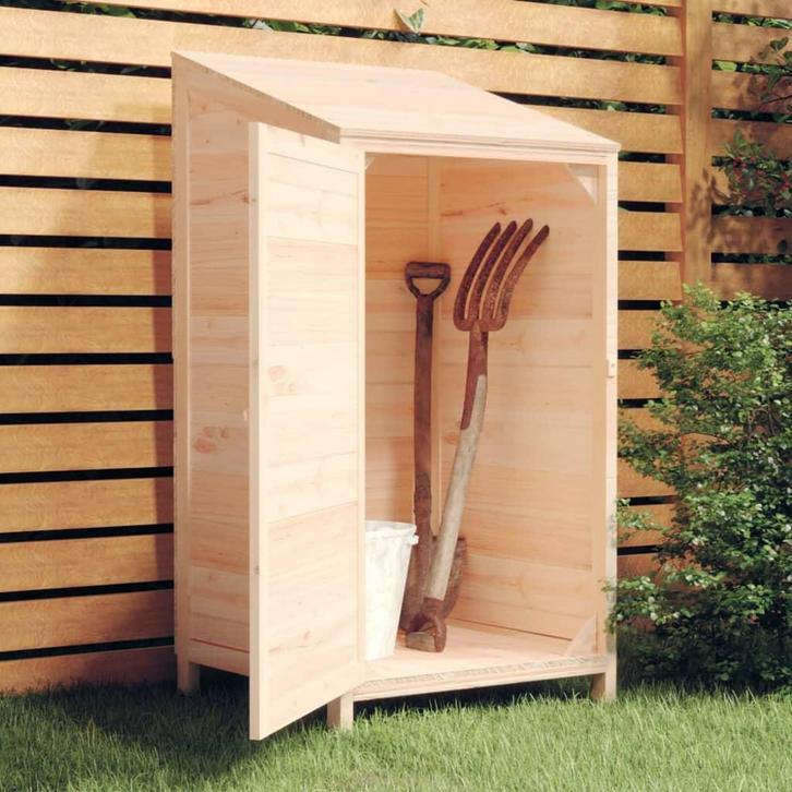 vidaXL Tuinschuur 55x52x112 cm massief vurenhout, Tuin en Terras, Tuinhuizen, Nieuw, Verzenden