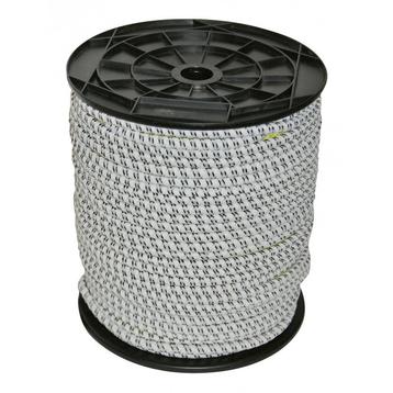 Rubberen schrikdraadkoord 25m, 7 mm, 3 x 0,30mm niro - kerbl