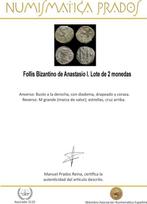 Byzantium. Anastase Ier (491-518 apr. J.-C.). Follis Lote de