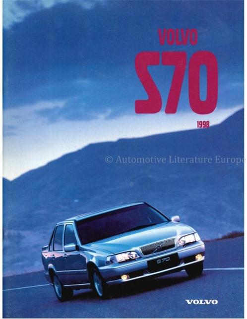1998 VOLVO S70 BROCHURE ENGELS, Boeken, Auto's | Folders en Tijdschriften