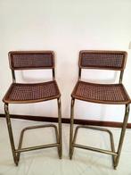 Kruk - Hout, hooi van Wenen - Twee vintage stoelen