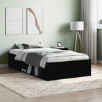 vidaXL Cadre de lit noir 100x200 cm, Maison & Meubles, Chambre à coucher | Lits, Neuf, Verzenden