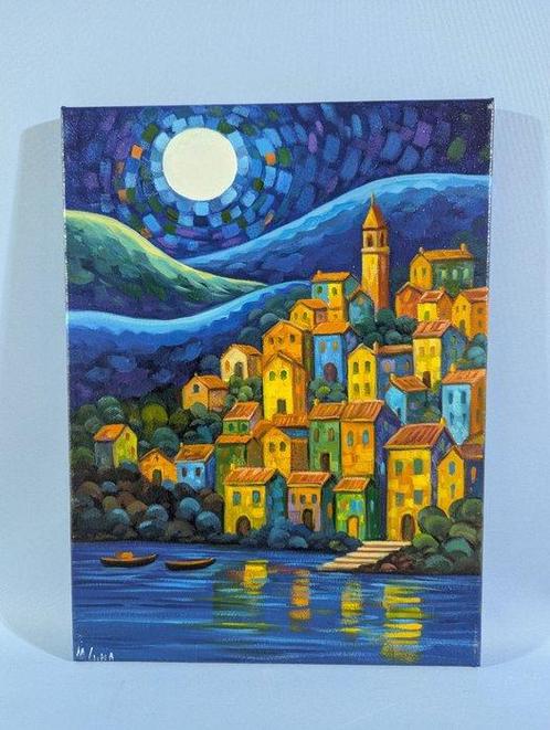 Michele Luna (1980) - Riflessi a colori, Antiek en Kunst, Kunst | Schilderijen | Klassiek