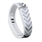 Dutch Line - TPU armband voor Fitbit Flex Zilver-Wit, Verzenden