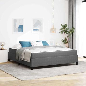vidaXL Bedframe Lichtgrijs 180 x 200 cm Katoenen stof, Verzenden