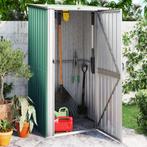 vidaXL Tuinschuur 118,5x97x209,5 cm gegalvaniseerd staal, Tuin en Terras, Verzenden, Nieuw