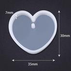 Siliconenmal hartvorm voor sieraden of sleutelhanger epoxy, Hobby en Vrije tijd, Nieuw