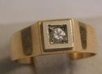 Ring - 18 karaat Geel goud, Witgoud - 0.15ct. tw. Diamant, Handtassen en Accessoires, Ringen, Nieuw