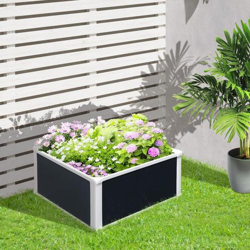 Plantenbak - GroenGeluk - Verhoogd - Afvoersysteem - Grijs, Tuin en Terras, Bloembakken en Plantenbakken, Nieuw, Ophalen of Verzenden