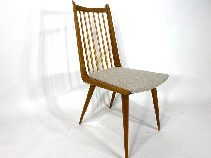 Stoel - Hout, Kussen - Vintage spijlenstoel, Antiquités & Art, Art | Objets design