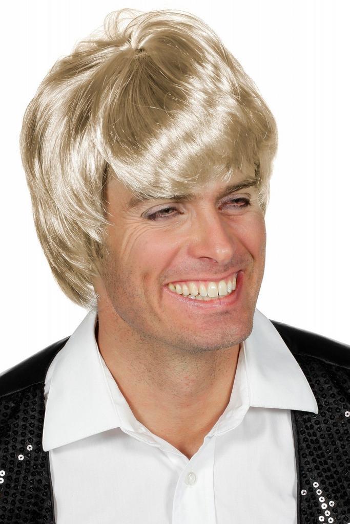 Blonde Pruik Heren Luxe, Hobby en Vrije tijd, Feestartikelen, Nieuw, Verzenden