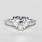 Zonder minimumprijs - Statement ring - 14 karaat Witgoud -