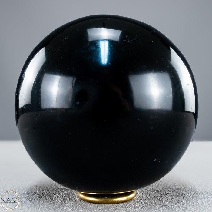 Natuurlijke zwarte toermalijn Sphere, uit Brazilië- 3241.23, Verzamelen, Mineralen en Fossielen