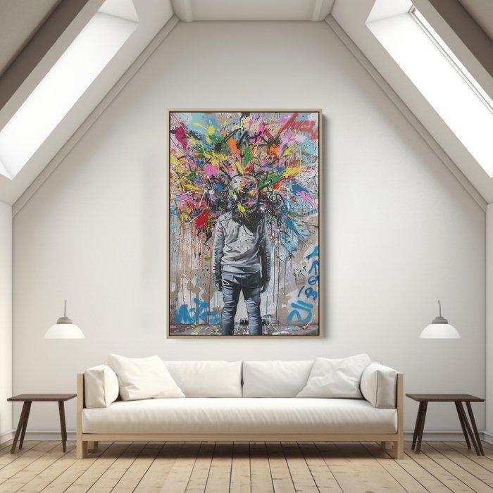 Dine Chanima (XX-XXI) - (XXL) Giant Graffiti Eclipse, Antiek en Kunst, Kunst | Designobjecten