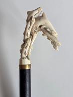 Gedetailleerd Handsnijwerk, 11 Vissen/Zalmen. Canne de