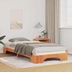 vidaXL Bedframe met opslag Bruin Hout, Huis en Inrichting, Slaapkamer | Bedden, Verzenden, Nieuw