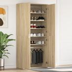 vidaXL Schoenenkast in Sonoma Eiken 80x39x180 cm Gelaagd, Huis en Inrichting, Kasten | Schoenenkasten, Verzenden, Nieuw