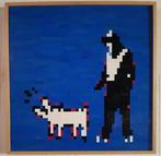 Arturo - Beware of the dog (BLUE) After Banksy