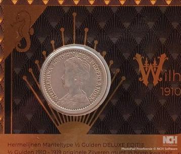 Nederland. Wilhelmina. 1/2 Gulden 1919 Wilhelmina beschikbaar voor biedingen