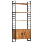 vidaXL Boekenkast met 4 schappen 80x30x180 cm massief, Huis en Inrichting, Kasten | Boekenkasten, Verzenden, Nieuw
