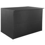 vidaXL Tuinbox 150x100x100 cm poly rattan zwart, Tuin en Terras, Bergingen en Tuinkasten, Verzenden, Nieuw